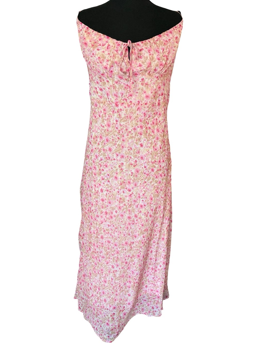 Socialite Pink Floral Off-Shoulder Tie-Front Maxi Dress